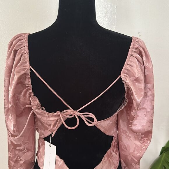 LUSH Blush Pink Blouse NWT - Picture 5 of 7